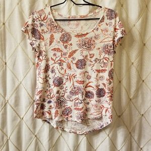Relaxed fit floral tee